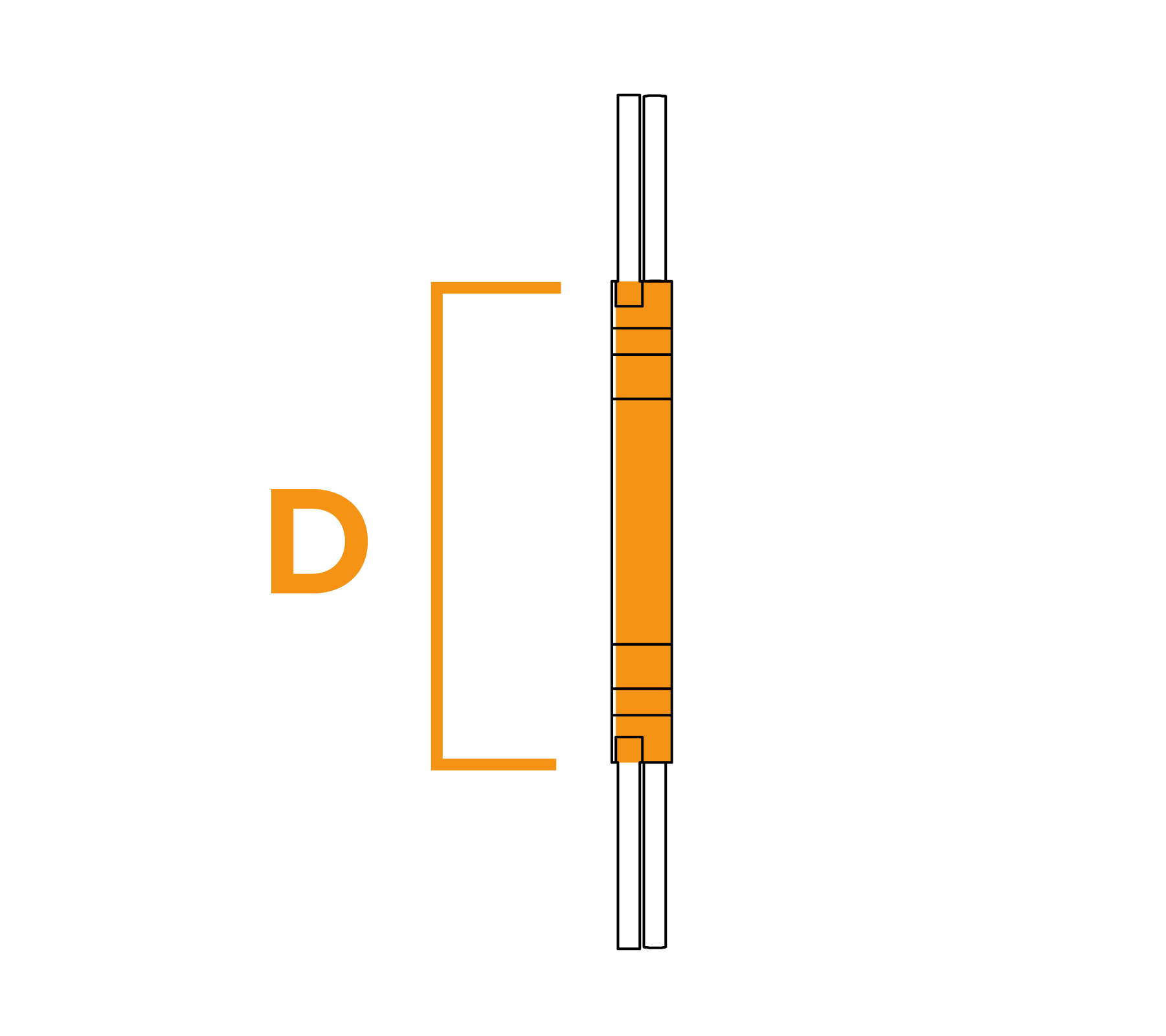 Solid Core Pencil Brush - Diagram D